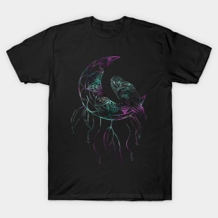 Owl and moon T-Shirt